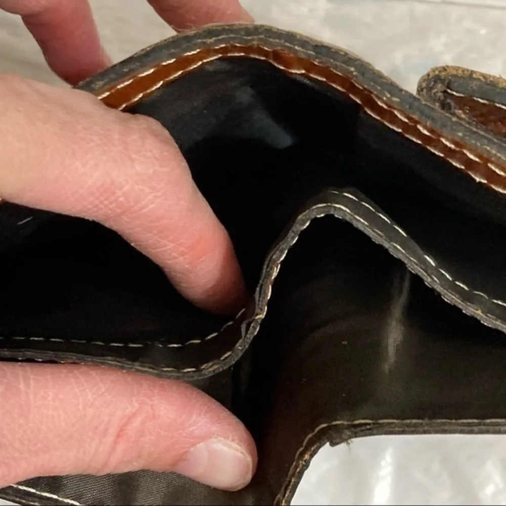 Michael kors blue leather wallet